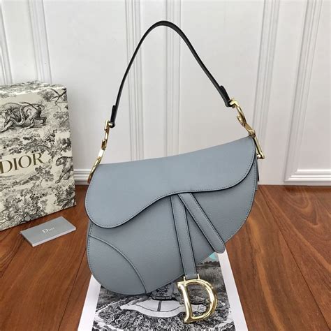 baby blue dior saddle bag